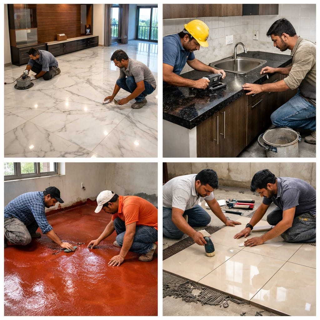 Marble & Granite Flooring